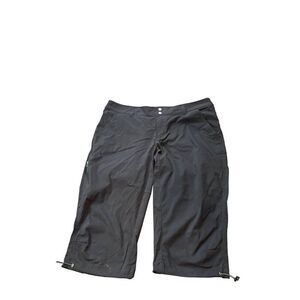 Columbia Women's Omni-Shield Advanced Repellency Pants Size 14 CROPPED Black Nyl